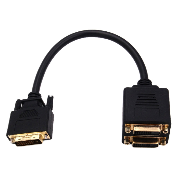 24+1 DVI Male to 2 DVI Female Cable Adapter, Length: 30cm -  by PMC Jewellery | Online Shopping South Africa | PMC Jewellery