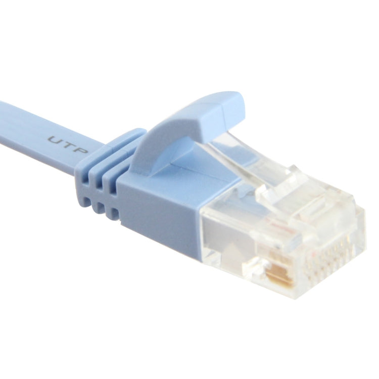 CAT6a Ultra-thin Flat Ethernet Network LAN Cable, Length: 50m (Baby Blue) - Lan Cable and Tools by PMC Jewellery | Online Shopping South Africa | PMC Jewellery | Buy Now Pay Later Mobicred