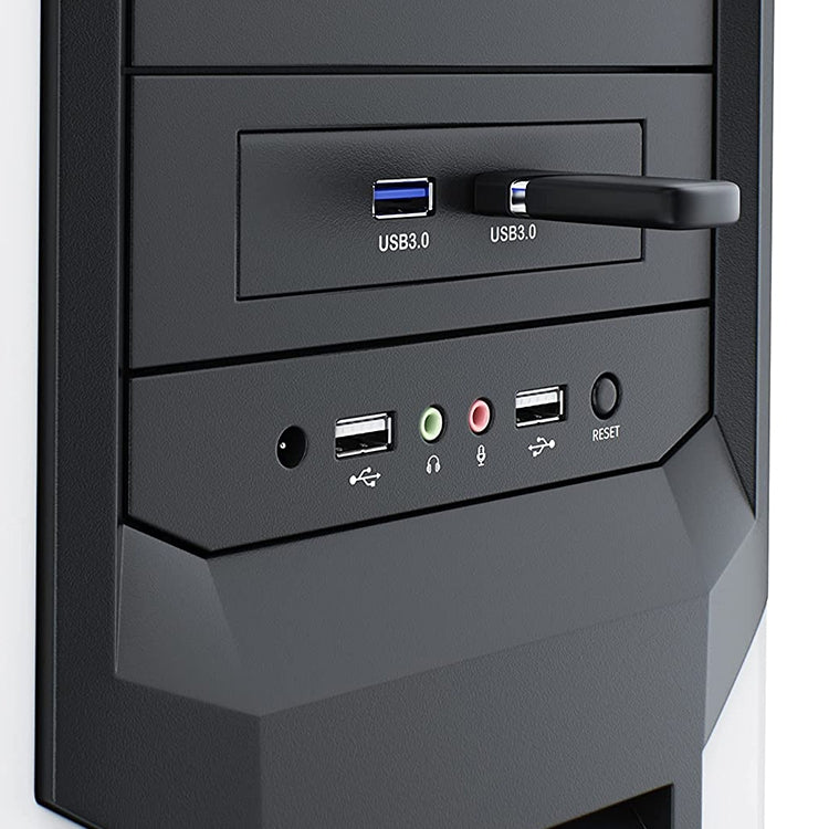 USB 3.0 Front Panel Floppy Disk Bay 20 Pin 2 Ports HUB Bracket Cable(Black) - USB 3.0 by PMC TechLife | Online Shopping South Africa | PMC TechLife | Buy Now Pay Later Mobicred