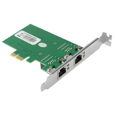PCI-Express Dual Gigabit Ethernet Controller Card Adapter 2 Port RJ45 10/100/1000 BASE-T (IO-PCE8111-2GLAN) - Add-on Cards by PMC Jewellery | Online Shopping South Africa | PMC Jewellery