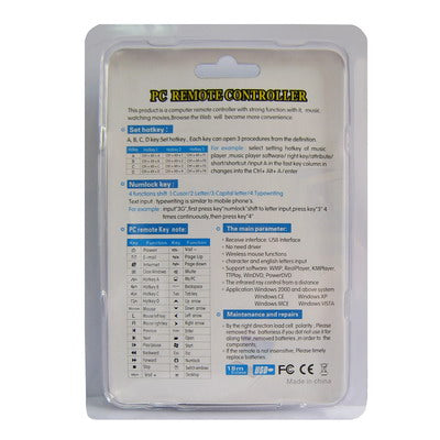 PC Remote Controller(Black) - PC by PMc TechLife | Online Shopping South Africa | PMc TechLife | Buy Now Pay Later Mobicred