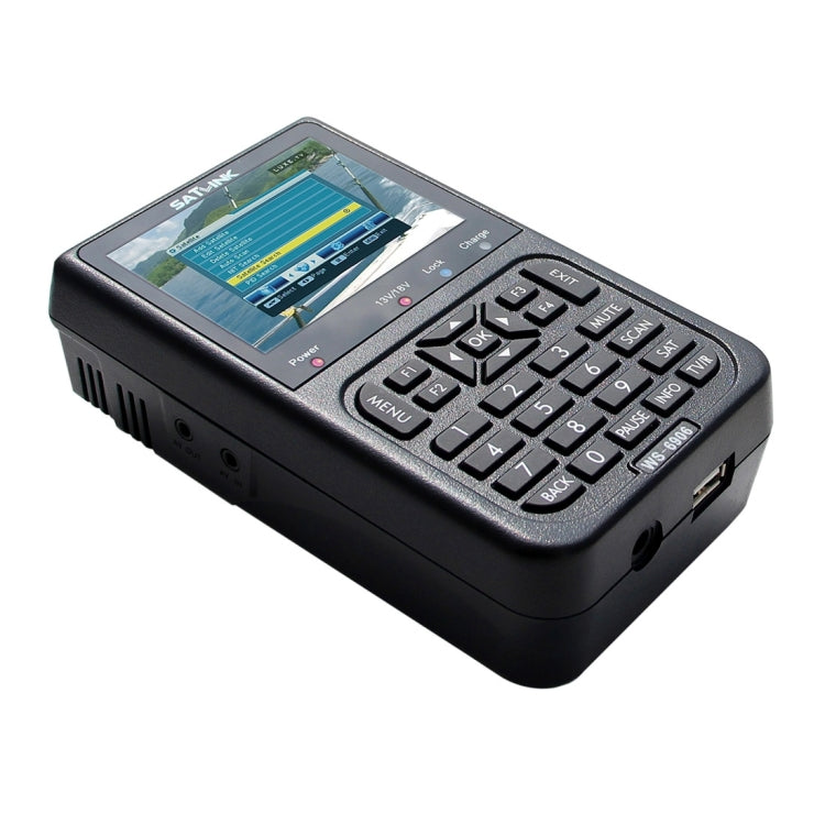 SATLINK WS6906 3.5 inch LCD Colour Screen Portable Digital Satellite Finder Meter(AU Plug) - Satellite Finder by PMC TechLife | Online Shopping South Africa | PMC TechLife | Buy Now Pay Later Mobicred