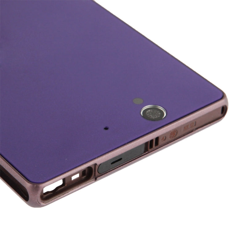 Middle Board + Battery Back Cover for Sony L36H (Purple) - Frame Bezel Plate by PMC Jewellery | Online Shopping South Africa | PMC Jewellery | Buy Now Pay Later Mobicred