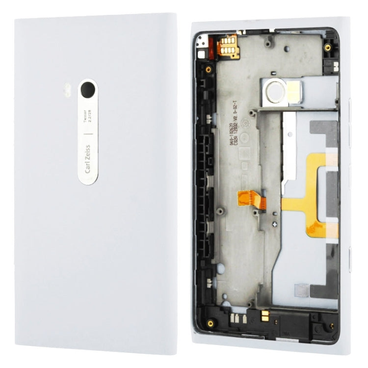 High Quality Housing Battery Back Cover With Side Button Flex Cable for Nokia Lumia 900(White) - Full Housing Cover by PMC TechLife | Online Shopping South Africa | PMC TechLife | Buy Now Pay Later Mobicred