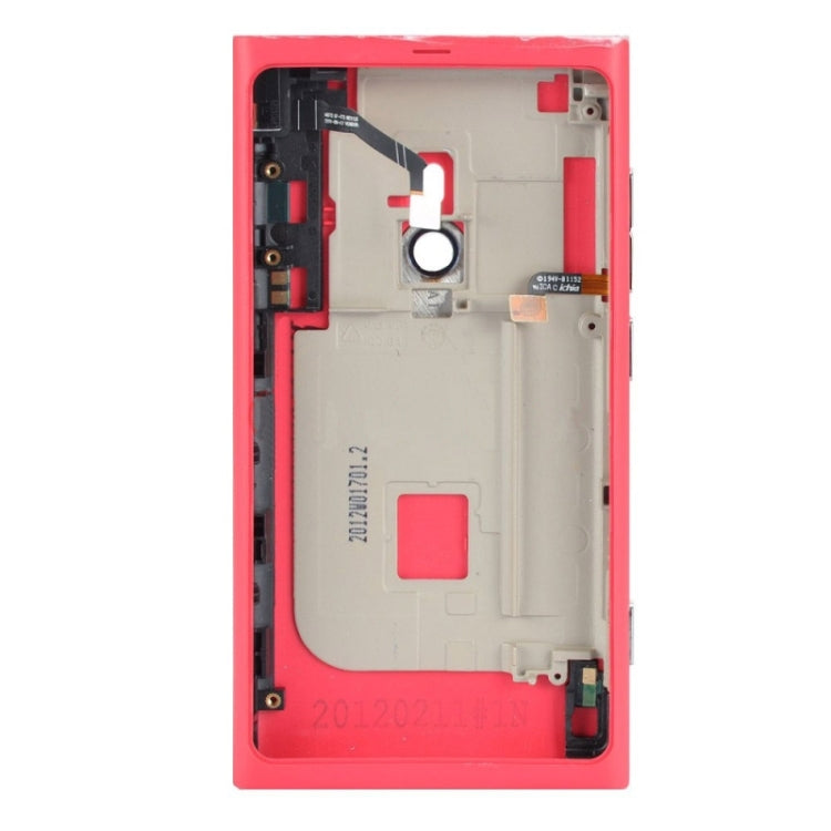 Battery Back Cover with Buttons for Nokia Lumia 800(Pink) - Back Cover by PMC TechLife | Online Shopping South Africa | PMC TechLife | Buy Now Pay Later Mobicred