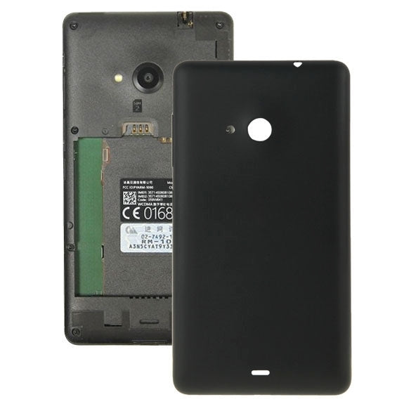 Bright Surface Solid Color Plastic Battery  Back Cover for Microsoft Lumia 535(Black) - Back Cover by PMc TechLife | Online Shopping South Africa | PMc TechLife | Buy Now Pay Later Mobicred