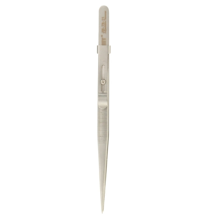 JAKEMY JM-T9-11 Adjustable Straight Tweezers(Silver) - Tweezers by JAKEMY | Online Shopping South Africa | PMC TechLife
