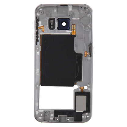 For Galaxy S6 Edge / G925 Back Plate Housing Camera Lens Panel  with Side Keys and Speaker Ringer Buzzer (Grey) - Frame Bezel Plate by PMC Jewellery | Online Shopping South Africa | PMC Jewellery | Buy Now Pay Later Mobicred