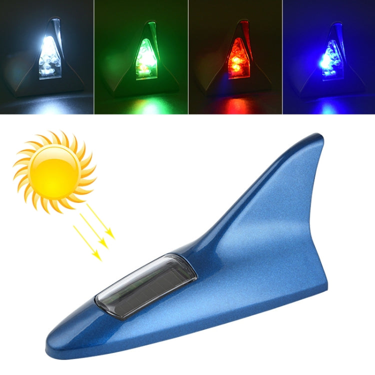 Solar Shark Fin High-positioned Alarm Light(Blue) - Warning Lights by PMC TechLife | Online Shopping South Africa | PMC TechLife | Buy Now Pay Later Mobicred
