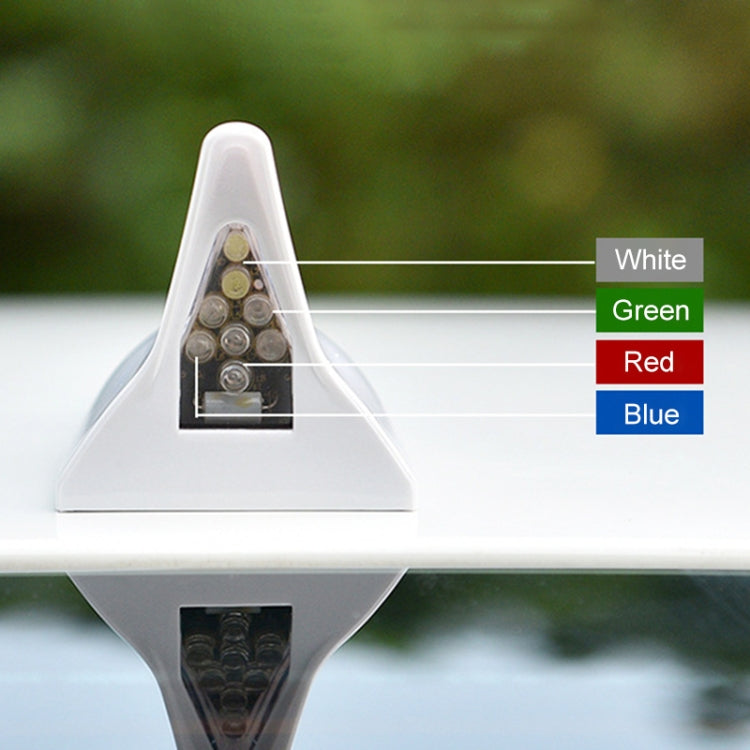 Solar Shark Fin High-positioned Alarm Light(Silver) - Warning Lights by PMC TechLife | Online Shopping South Africa | PMC TechLife | Buy Now Pay Later Mobicred