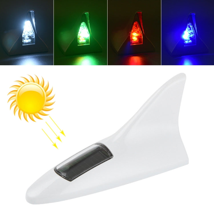 Solar Shark Fin High-positioned Alarm Light(White) - Warning Lights by PMC TechLife | Online Shopping South Africa | PMC TechLife | Buy Now Pay Later Mobicred