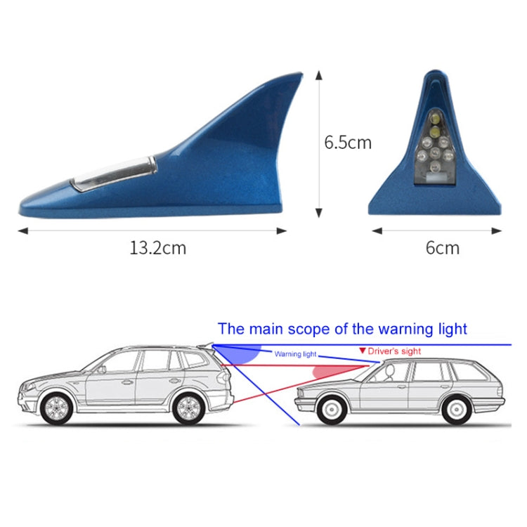 Solar Shark Fin High-positioned Alarm Light(White) - Warning Lights by PMC Jewellery | Online Shopping South Africa | PMC Jewellery | Buy Now Pay Later Mobicred