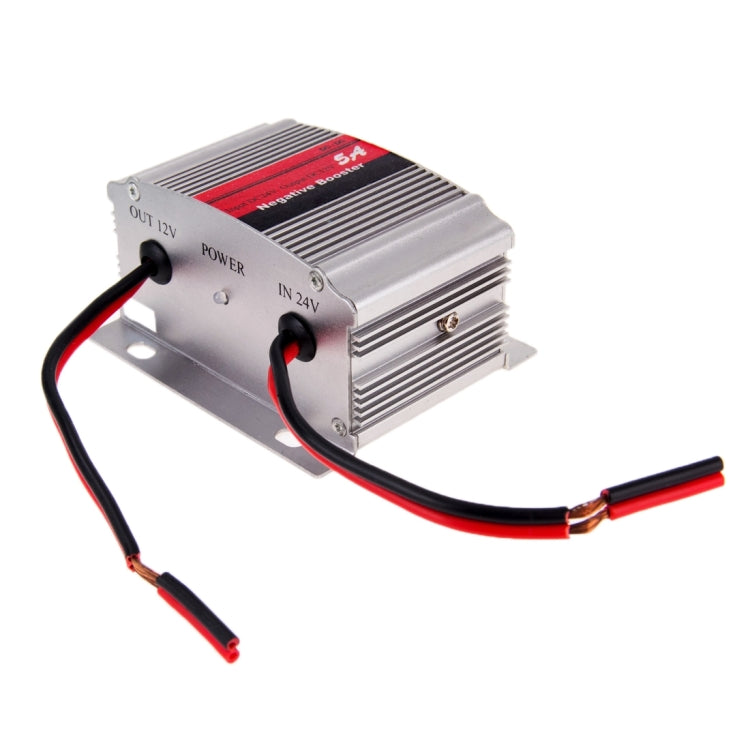 RF-5A DC 24V to 12V Car Power Inverter Adapter Negative Booster Convert(Silver) - Others by PMC TechLife | Online Shopping South Africa | PMC TechLife | Buy Now Pay Later Mobicred