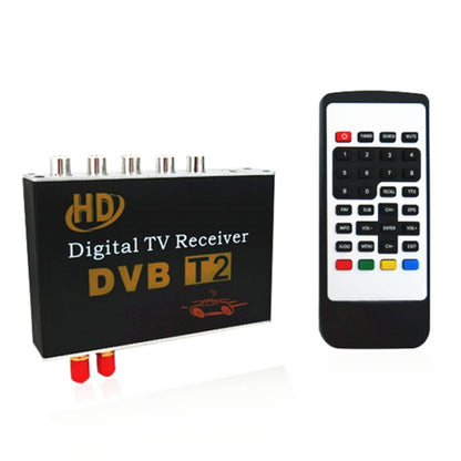 High Speed 90km/h H.264 / AVC MPEG4 Mobile Digital Car DVB-T2 TV Receiver, Suit for Europe / Singapore / Thailand / Africa ect. Market(Black) - DVB-T & Analog Solutions by PMC Jewellery | Online Shopping South Africa | PMC Jewellery | Buy Now Pay Later Mobicred