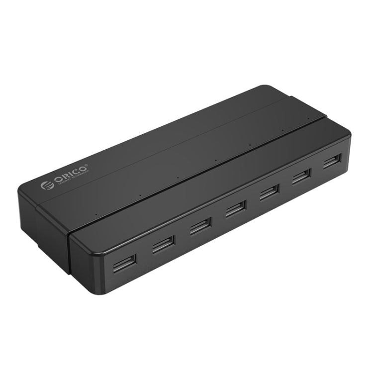 Orico H7928-U2-V1 Desktop 7 Ports USB 2.0 HUB with Power Adapter(Black) - free shipping - PMC Jewellery - Order now!