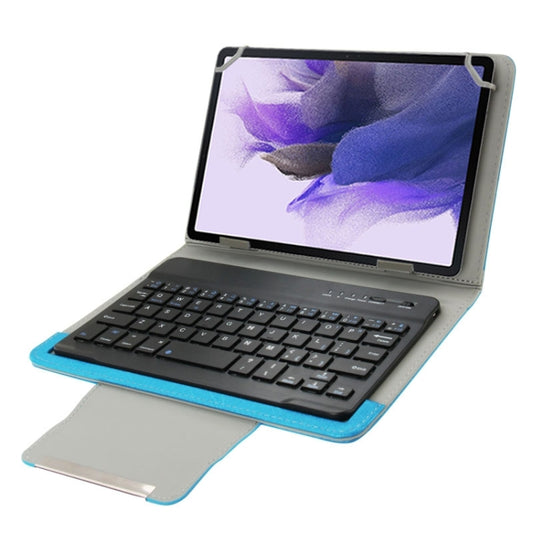 Universal Leather Tablet Case with Separable Bluetooth Keyboard and Holder for 7 inch Tablet PC(Blue) - Universal Keyboard by PMC Jewellery | Online Shopping South Africa | PMC Jewellery