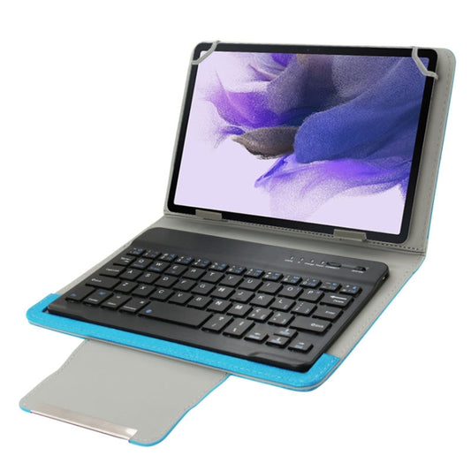 Universal Leather Tablet Case with Separable Bluetooth Keyboard and Holder for 10.1 inch Tablet PC(Blue) - Universal Keyboard by PMC Jewellery | Online Shopping South Africa | PMC Jewellery