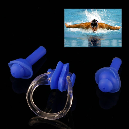 Soft Silicone Swimming Nose Clip and Ear Plug Set Earplug, Random Color Delivery(Blue) - Others by PMC Jewellery | Online Shopping South Africa | PMC Jewellery | Buy Now Pay Later Mobicred