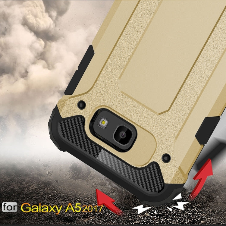 For Galaxy A5 (2017) / A520 Tough Armor TPU + PC Phone Case(Gold) - Galaxy Phone Cases by PMC TechLife | Online Shopping South Africa | PMC TechLife