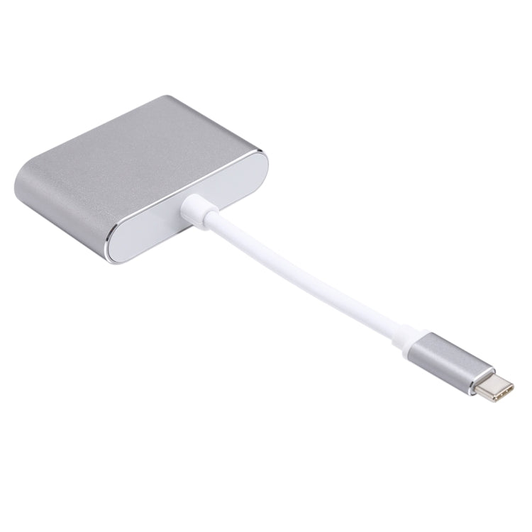 2 in 1 VGA & HDMI Female to USB-C / Type-C Male Hub Splitter Adapter(Grey) - free shipping - PMC Jewellery - Order now!