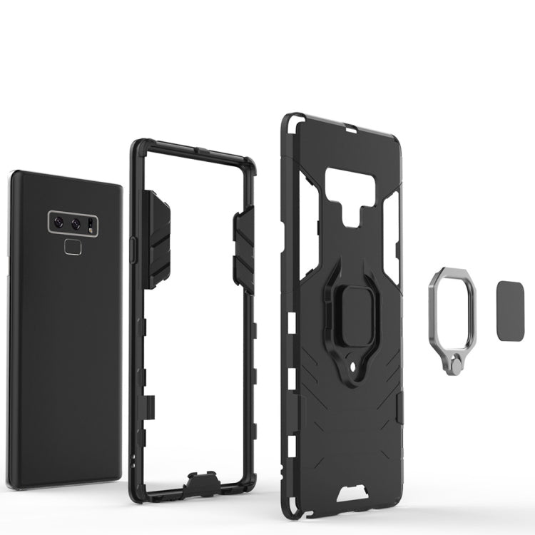 PC + TPU Shockproof Protective Case with Magnetic Ring Holder For Galaxy Note9(Black) - Galaxy Phone Cases by PMC TechLife | Online Shopping South Africa | PMC TechLife