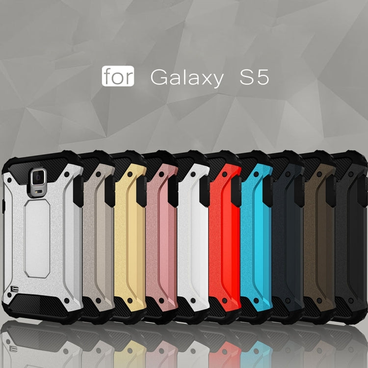 For Galaxy S5 / G900 Tough Armor TPU + PC Combination Case(Black) - Galaxy Phone Cases by PMC TechLife | Online Shopping South Africa | PMC TechLife