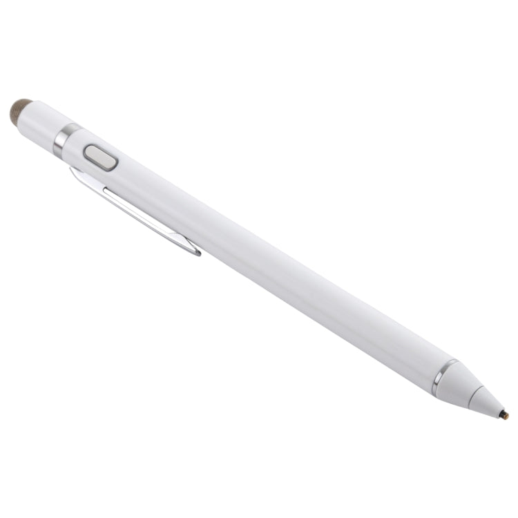 1.5-2.3mm Rechargeable Capacitive Touch Screen Active Stylus Pen(White) - Stylus Pen by PMC TechLife | Online Shopping South Africa | PMC TechLife | Buy Now Pay Later Mobicred