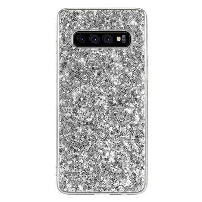 Glitter Powder Shockproof TPU Case for Galaxy S10 5G (Silver) - Galaxy Phone Cases by PMC Jewellery | Online Shopping South Africa | PMC Jewellery