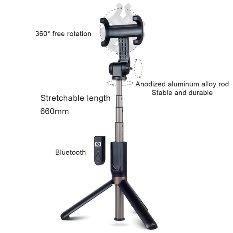 APEXEL APL-D3 Universal Live Broadcast Multifunctional Aluminum Alloy Bluetooth Selfie Stick with Tripod - Stand by APEXEL | Online Shopping South Africa | PMC Jewellery | Buy Now Pay Later Mobicred