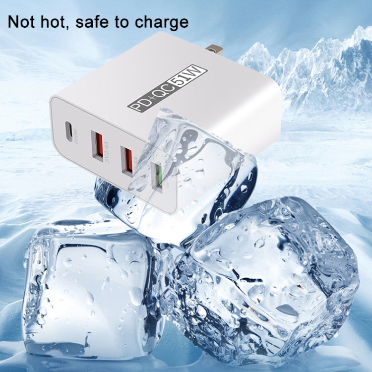 WLX-A6 4 Ports Quick Charging USB Travel Charger Power Adapter, AU Plug - USB Charger by PMC Jewellery | Online Shopping South Africa | PMC Jewellery | Buy Now Pay Later Mobicred