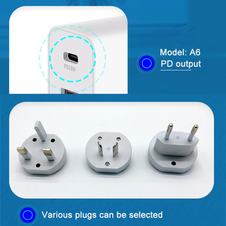 WLX-A6 4 Ports Quick Charging USB Travel Charger Power Adapter, AU Plug - USB Charger by PMC Jewellery | Online Shopping South Africa | PMC Jewellery | Buy Now Pay Later Mobicred