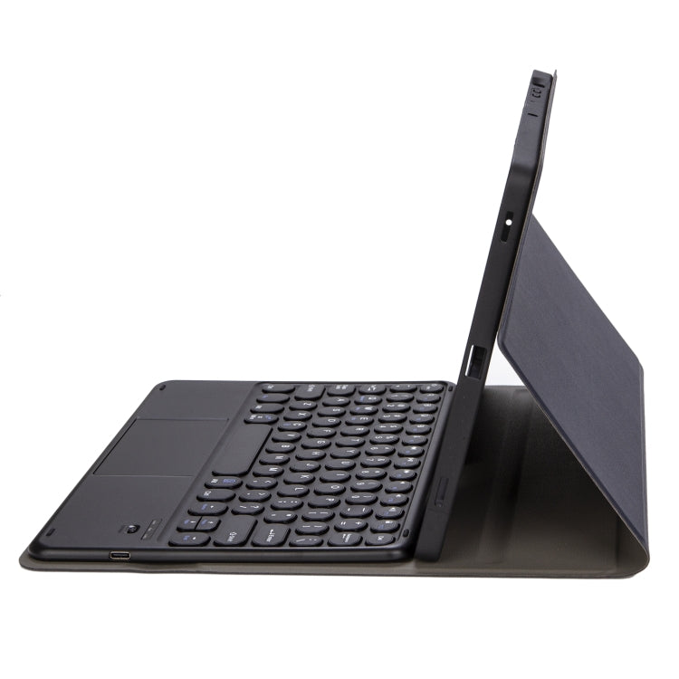 For iPad 11 2025 / 10th Gen 10.9 2022 YA10B-A Lambskin Texture Bluetooth Touch Keyboard Leather Tablet Case with Pen Slot(Dark Blue) - Universal by PMC TechLife | Online Shopping South Africa | PMC TechLife | Buy Now Pay Later Mobicred