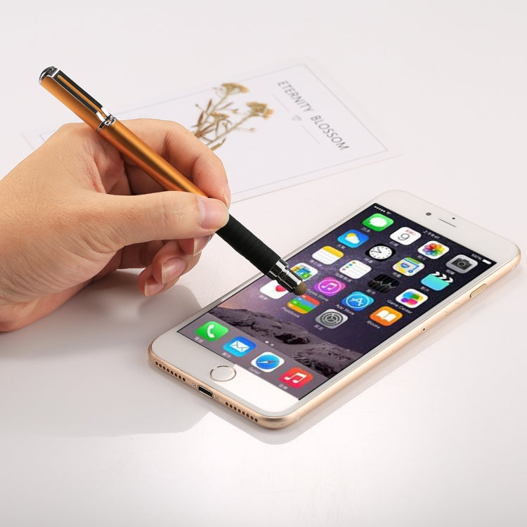 Universal 2 in 1 Multifunction Round Thin Tip Capacitive Touch Screen Stylus Pen, For iPhone, iPad, Samsung, and Other Capacitive Touch Screen Smartphones or Tablet PC(Gold) - free shipping - PMc TechLife - Order now!