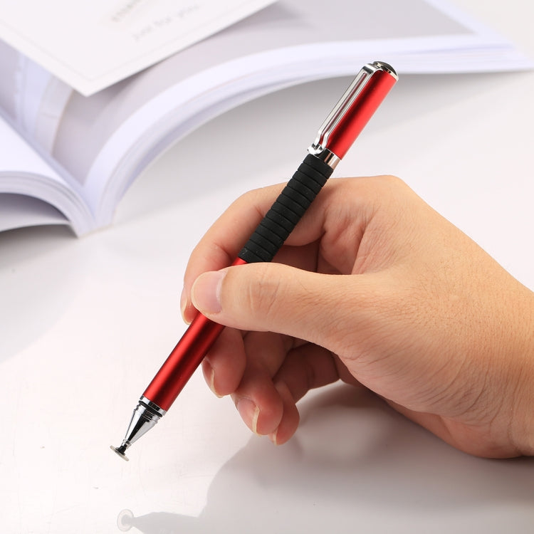 Universal 2 in 1 Multifunction Round Thin Tip Capacitive Touch Screen Stylus Pen, For iPhone, iPad, Samsung, and Other Capacitive Touch Screen Smartphones or Tablet PC(Red) - free shipping - PMc TechLife - Order now!