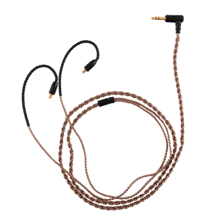 ZS0027 3.5mm to A2DC Headphone Audio Cable for Audio-technica ATH-LS50 E40 E70 CKR100 CKS1100(Brown) - Headset Accessories by PMC Jewellery | Online Shopping South Africa | PMC Jewellery | Buy Now Pay Later Mobicred