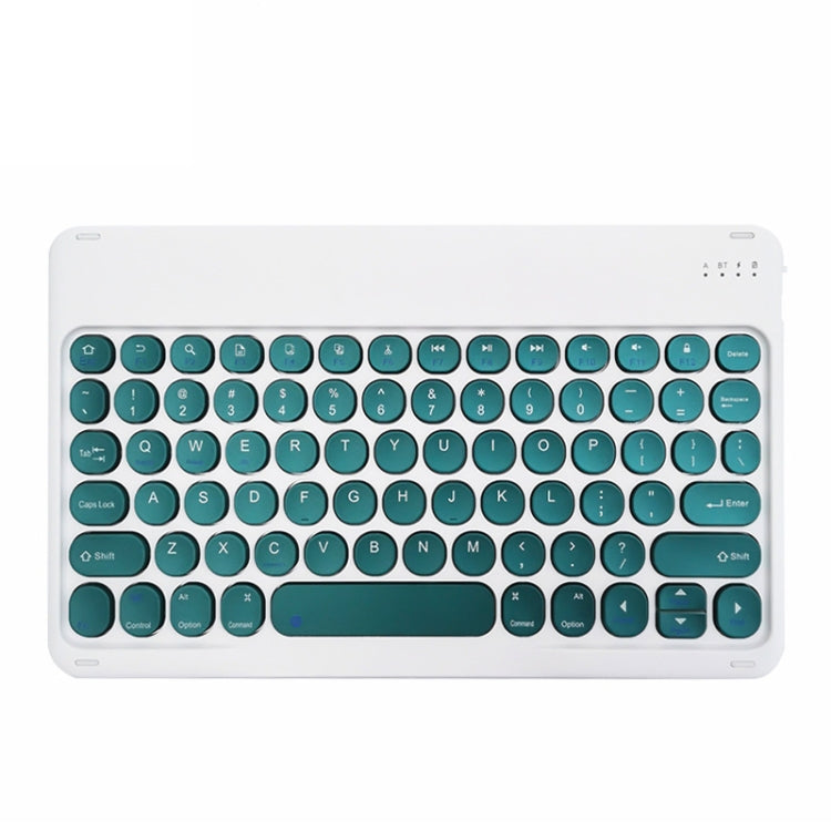 X3 10 inch Universal Tablet Round Keycap Wireless Bluetooth Keyboard (Dark Green) - Universal Keyboard by PMC TechLife | Online Shopping South Africa | PMC TechLife