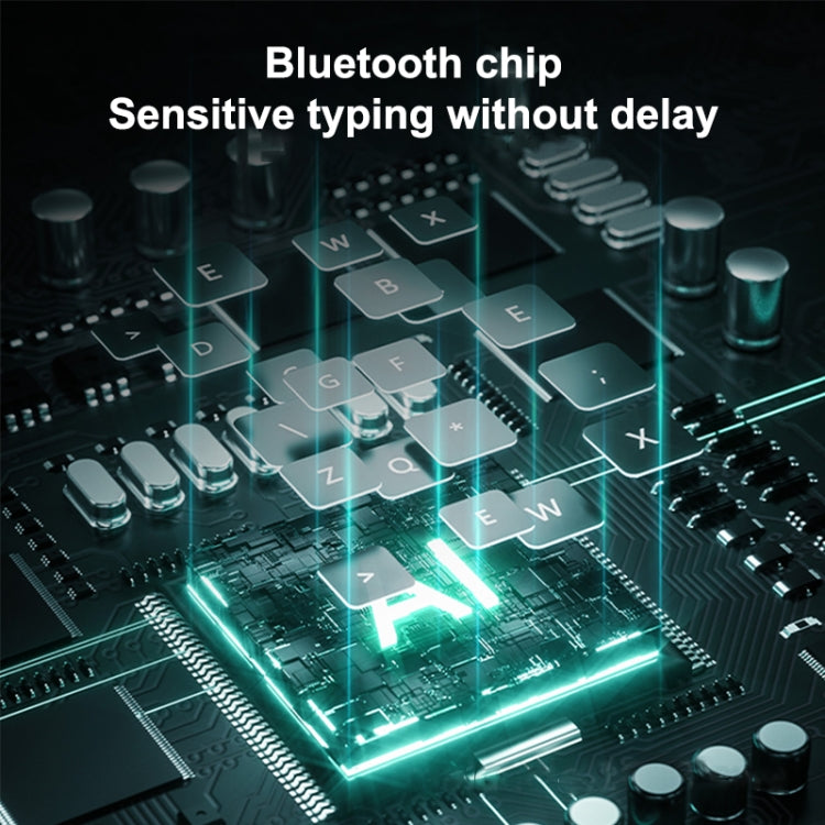 X3 10 inch Universal Tablet Round Keycap Wireless Bluetooth Keyboard (Dark Green) - Universal Keyboard by PMC TechLife | Online Shopping South Africa | PMC TechLife