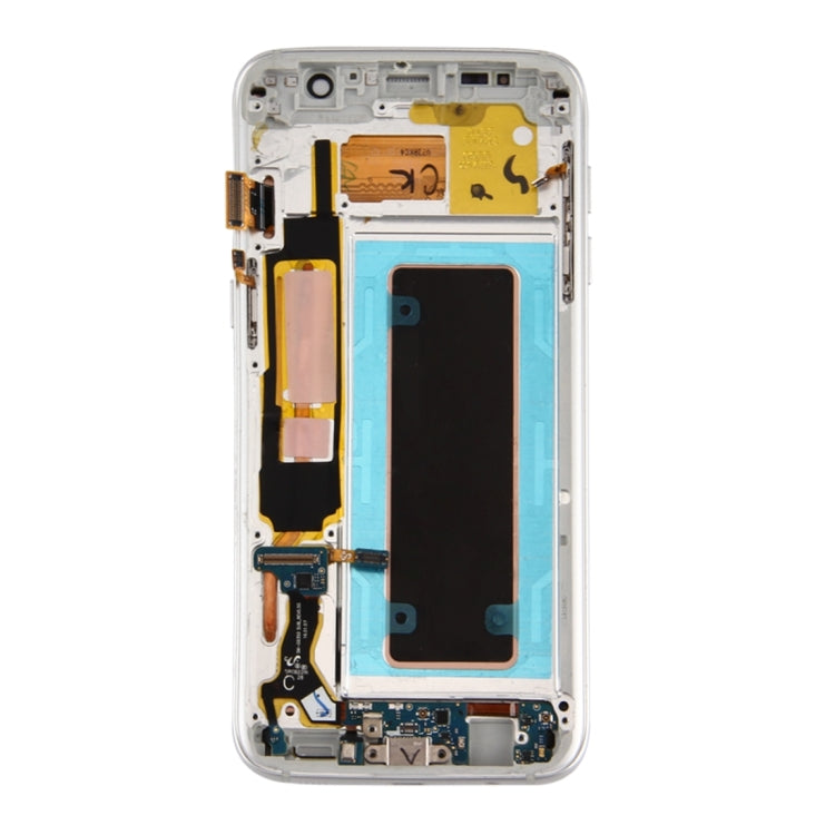 Original LCD Screen and Digitizer Full Assembly with Frame & Charging Port Board & Volume Button & Power Button for Galaxy S7 Edge / G935A(Silver) - free shipping - PMc TechLife - Order now!