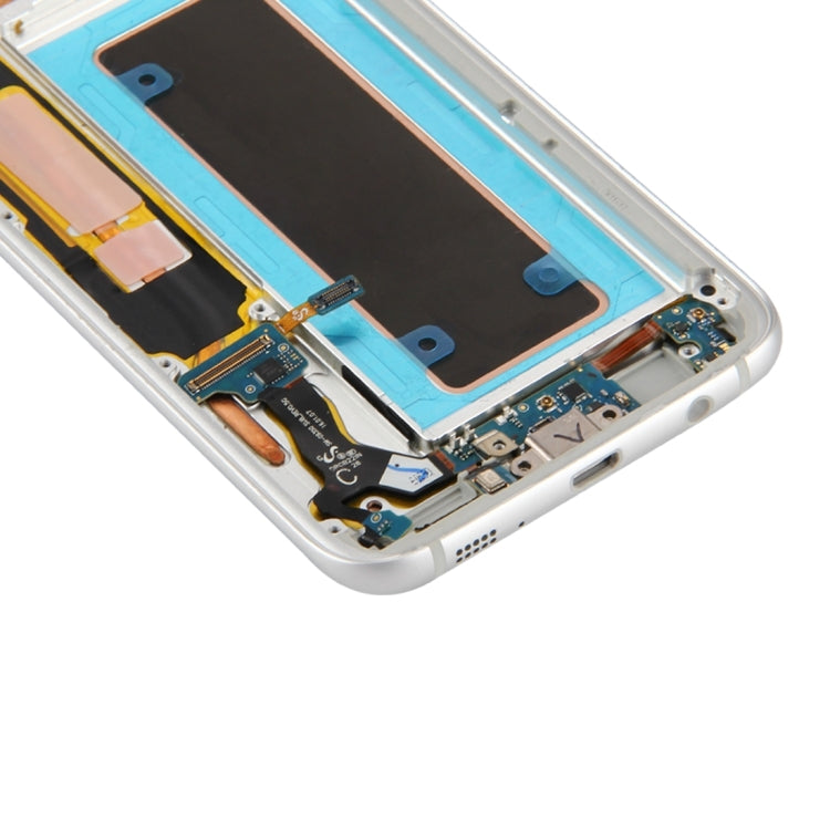 Original LCD Screen and Digitizer Full Assembly with Frame & Charging Port Board & Volume Button & Power Button for Galaxy S7 Edge / G935A(Silver) - free shipping - PMc TechLife - Order now!
