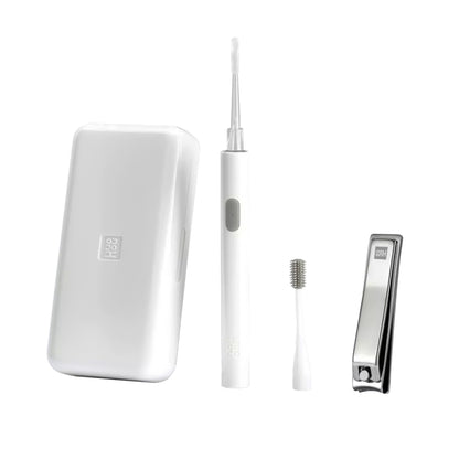 Original Xiaomi Youpin Huohou Portable USB LED Ear Nail Care Kit (White) - Nail Clipper by Xiaomi | Online Shopping South Africa | PMC Jewellery | Buy Now Pay Later Mobicred