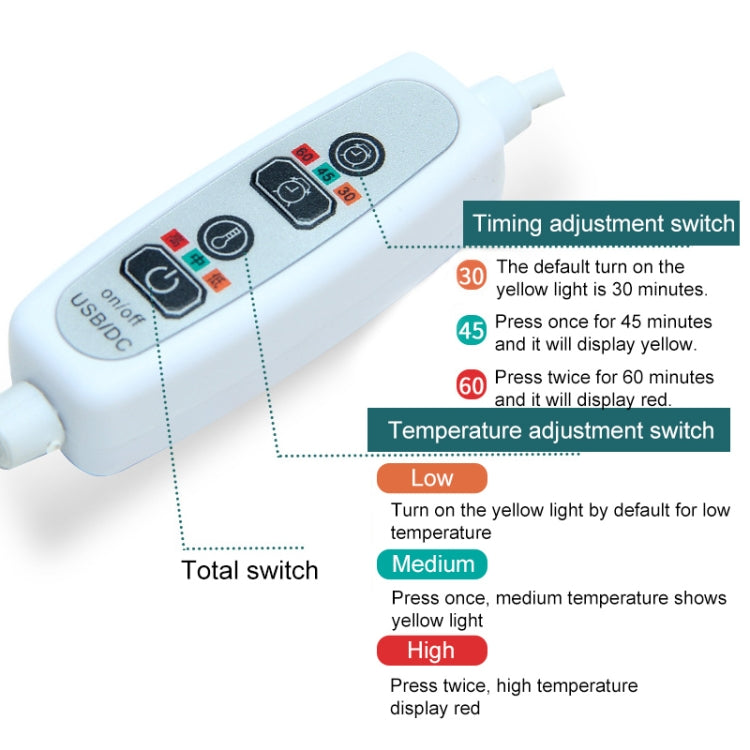 USB Charging Heating Silk Moxa Sleep Eye Mask (Rose Gold) - Eye Masks by PMC TechLife | Online Shopping South Africa | PMC TechLife | Buy Now Pay Later Mobicred