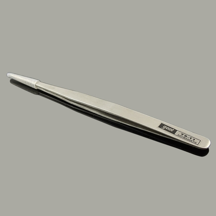 Gooi TS-11 Steel Straight Tweezers (Silver) - free shipping - PMC TechLife - Order now!