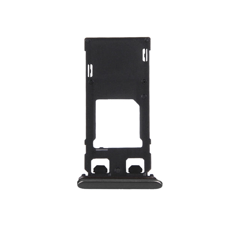SIM Card Tray + Micro SD Card Tray + Card Slot Port Dust Plug for Sony Xperia X (Single SIM Version)(Graphite Black) - Card Tray by PMc TechLife | Online Shopping South Africa | PMc TechLife | Buy Now Pay Later Mobicred