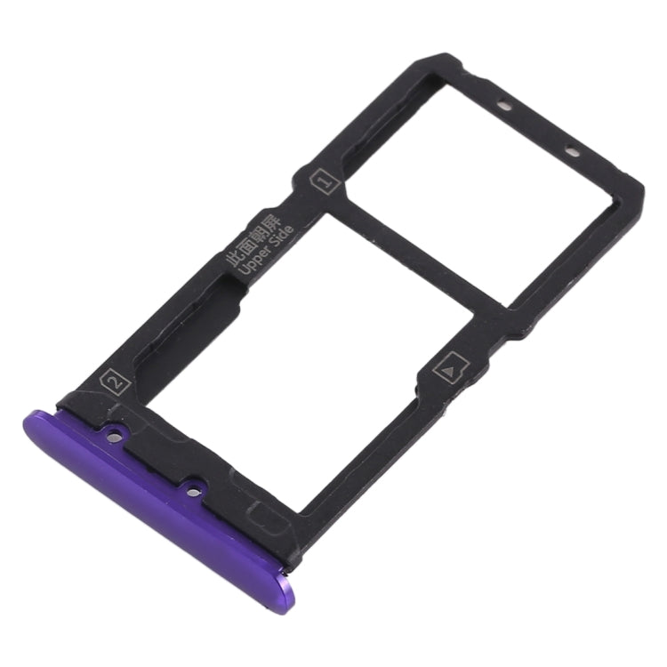 For Vivo X21 SIM Card Tray + SIM Card Tray / Micro SD Card Tray (Purple) - Card Socket by PMc TechLife | Online Shopping South Africa | PMc TechLife | Buy Now Pay Later Mobicred