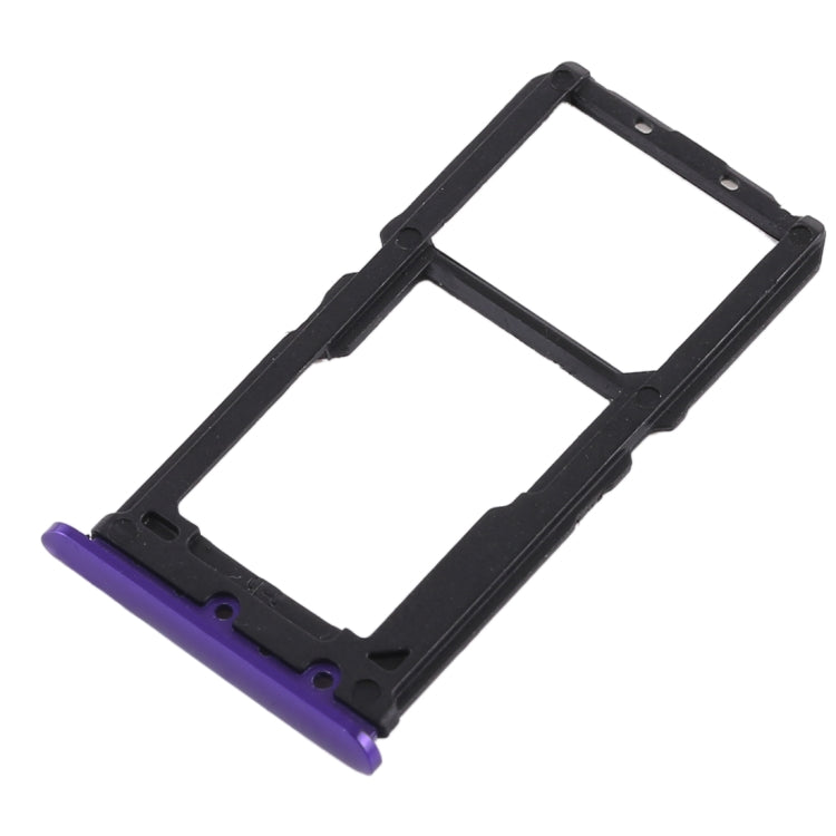 For Vivo X21 SIM Card Tray + SIM Card Tray / Micro SD Card Tray (Purple) - Card Socket by PMc TechLife | Online Shopping South Africa | PMc TechLife | Buy Now Pay Later Mobicred