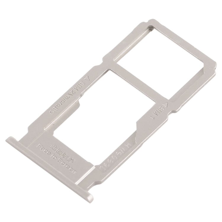 For OPPO R11 SIM Card Tray + SIM Card Tray / Micro SD Card Tray (Silver) - Card Tray by PMc TechLife | Online Shopping South Africa | PMc TechLife | Buy Now Pay Later Mobicred