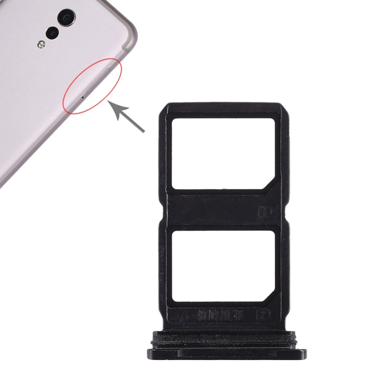 For Vivo Xplay6 2 x SIM Card Tray (Black) - Card Socket by PMc TechLife | Online Shopping South Africa | PMc TechLife | Buy Now Pay Later Mobicred