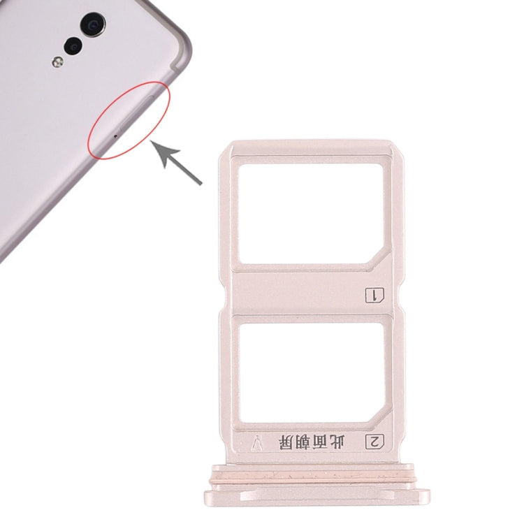 For Vivo Xplay6 2 x SIM Card Tray (Gold) - Card Socket by PMc TechLife | Online Shopping South Africa | PMc TechLife | Buy Now Pay Later Mobicred