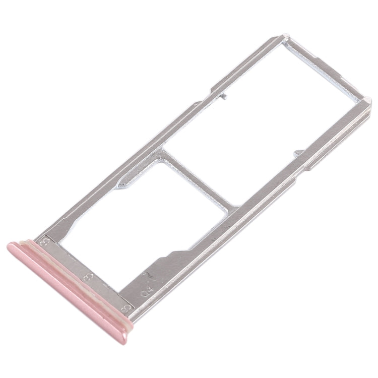 For Vivo Y75 2 x SIM Card Tray + Micro SD Card Tray (Rose Gold) - Card Socket by PMc TechLife | Online Shopping South Africa | PMc TechLife | Buy Now Pay Later Mobicred
