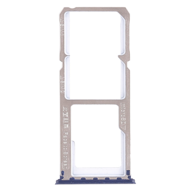 For OPPO A83 2 x SIM Card Tray + Micro SD Card Tray (Blue) - Card Tray by PMc TechLife | Online Shopping South Africa | PMc TechLife | Buy Now Pay Later Mobicred